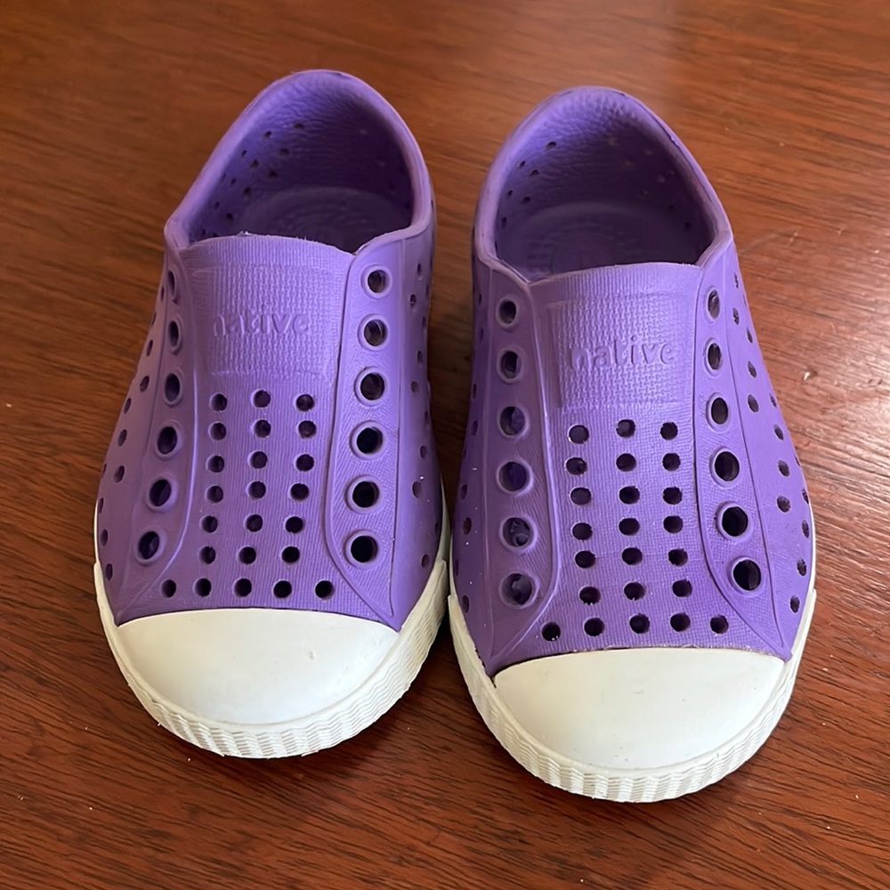 Native Size 5 Purple Toddler Baby Shoes
